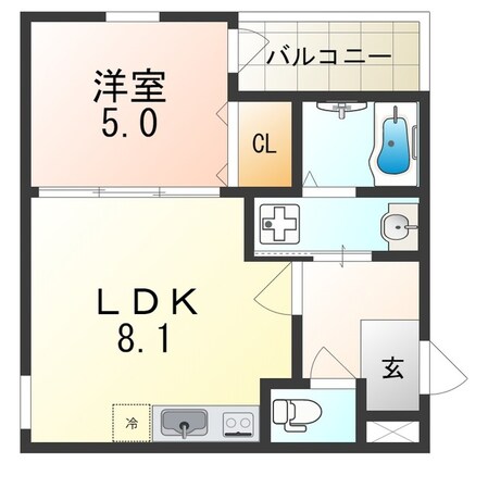 今川駅 徒歩5分 2階の物件間取画像